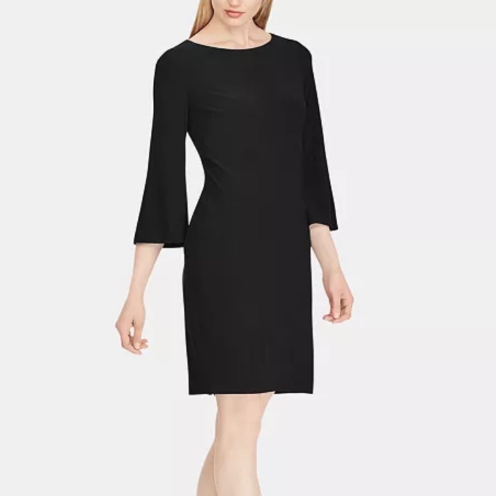 Lauren Ralph Lauren Black Jersey Shift Dress - Size 2